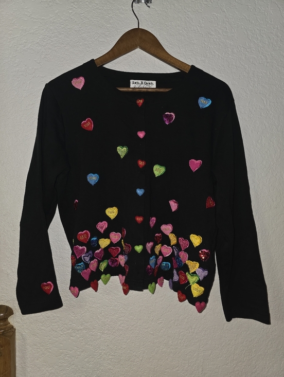 Sweaters - Jack B. Quick Valentines 3D Heart Cardigan